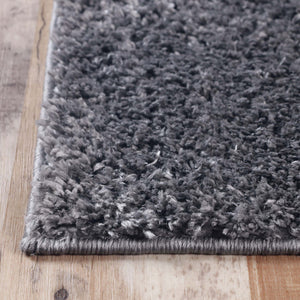 Homeroots 8' X 10' Grey Shag Stain Resistant Area Rug  Polypropylene 486799