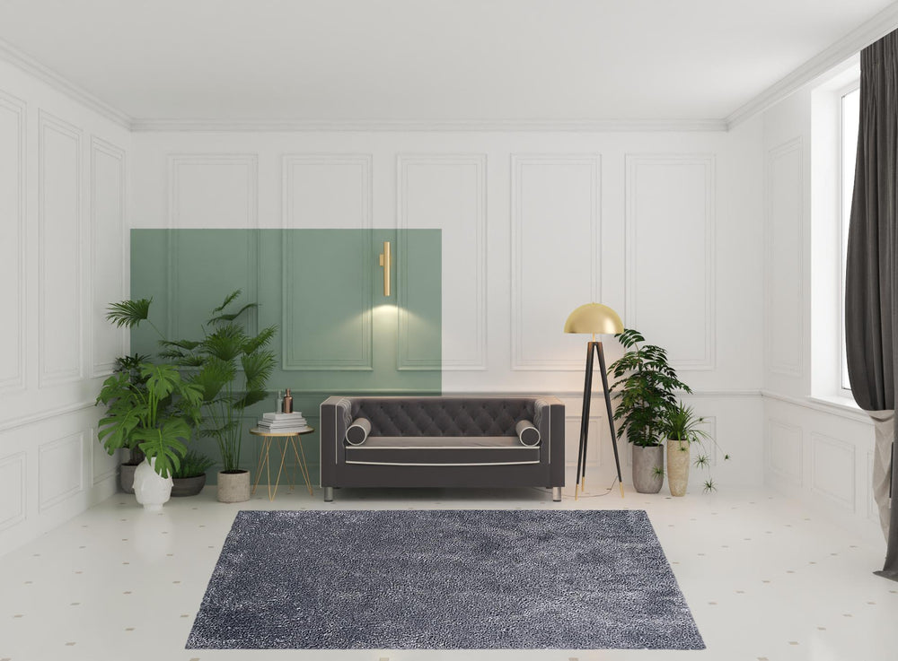 Homeroots 8' X 10' Grey Shag Stain Resistant Area Rug  Polypropylene 486799