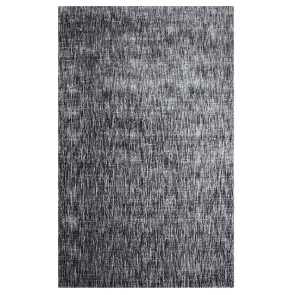 Homeroots 5' X 8' Grey Abstract Handmade Stain Resistant Area Rug  Viscose 486804
