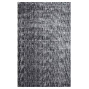 Homeroots 5' X 8' Grey Abstract Handmade Stain Resistant Area Rug  Viscose 486804
