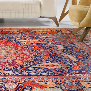 Homeroots 5' X 8' Brown Medallion Stain Resistant Area Rug  Polyester 486879