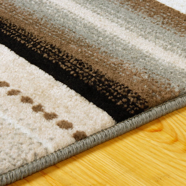 Homeroots 5' X 8' Gray Southwest Geometric Stain Resistant Area Rug  Polypropylene 486893