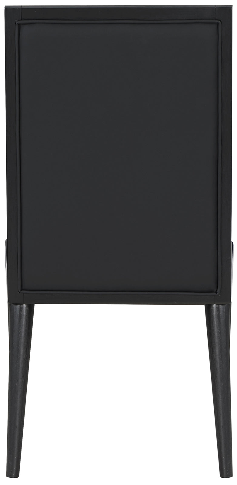 Bristol Black Vegan Leather Dining Chair 486Black-C Meridian Furniture