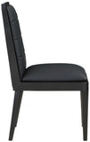 Bristol Black Vegan Leather Dining Chair 486Black-C Meridian Furniture