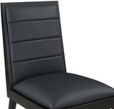 Bristol Black Vegan Leather Dining Chair 486Black-C Meridian Furniture