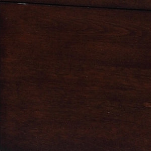 English Elm Novella Hardwood Media Console with Tempered Glass Top and Open Shelves for Living Room B108P481214