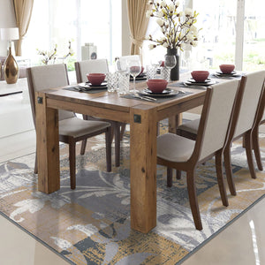 Homeroots 8' X 10' Beige And Gray Floral Power Loom Distressed Stain Resistant Area Rug  Polypropylene 487008