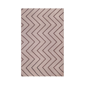 Homeroots 6' X 9' Beige Waves Stain Resistant Indoor Outdoor Area Rug  Polyester 487045