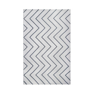 HomeRoots 6' X 9' Ivory Waves Stain Resistant Area Rug – Coastal Elegance for Indoor & Outdoor Spaces! 487047