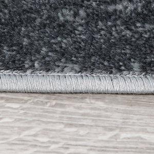 Homeroots 5' X 8' Charcoal Patchwork Power Loom Stain Resistant Area Rug  Polypropylene 487093