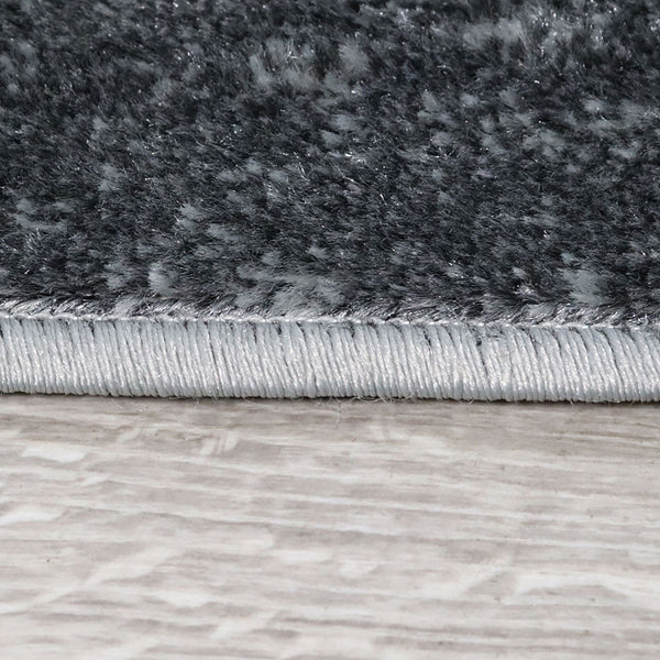 Homeroots 5' X 8' Charcoal Patchwork Power Loom Stain Resistant Area Rug  Polypropylene 487093