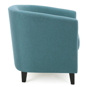 English Elm Christopher Knight Home® - PLAZA Club Chair with Plush Upholstery and Mid-Century Profile — Cozy, Stylish Accent Seat for Living Rooms Teal 31 L x 29.25 W x 26.25 H 46619.00FDTE