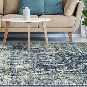 Homeroots 8' X 10' Taupe Abstract Power Loom Distressed Stain Resistant Area Rug  Polypropylene 487129