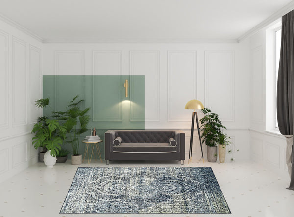 Homeroots 8' X 10' Taupe Abstract Power Loom Distressed Stain Resistant Area Rug  Polypropylene 487129