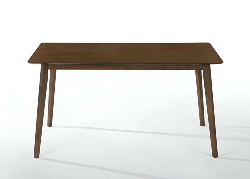 Homeroots 59" Brown Solid Wood Dining Table   487368