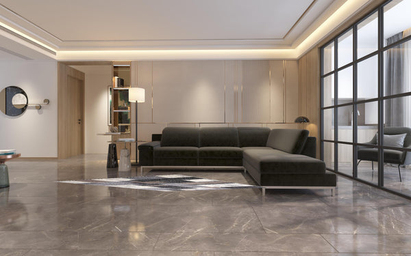 Homeroots 2' X 10' Brown Abstract Geometric Stain Resistant Area Rug  Polyester 487590