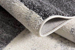 Homeroots 13' Runner Brown Geometric Power Loom Runner Rug  Polyester 487591