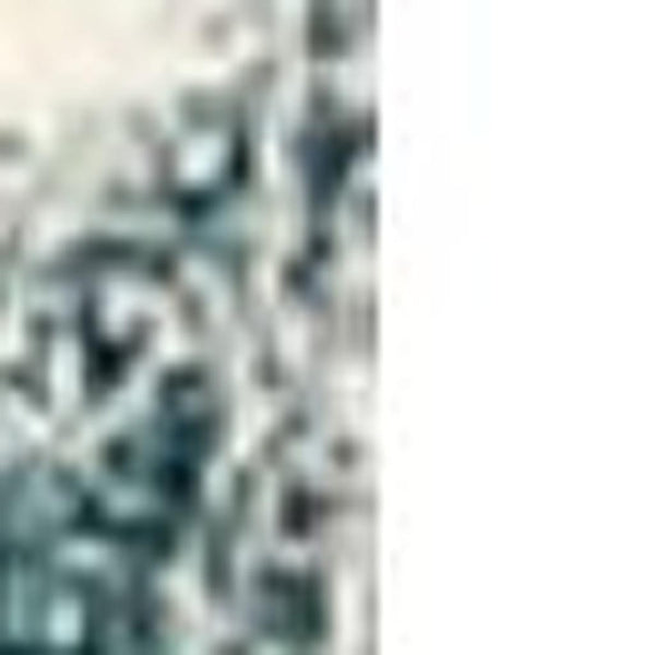 HomeRoots 13' Blue and White Abstract Shag Rug – Luxurious, Durable Textured Runner for Hallways and High-Traffic Areas 13' Runner 487595