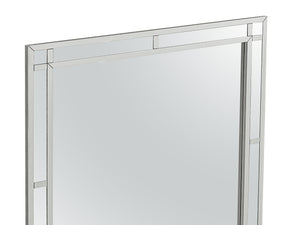 English Elm Madison Silver Champagne 38" x 38" Decorative Wall Mirror – Low-Distortion Glass, Modern Elegance B078108368