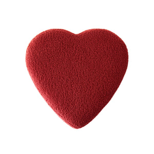 Homeroots 25" Red Sherpa And Brown Specialty Ottoman Red  487853