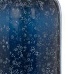 HomeRoots Set of Two 30" Blue Crystal Table Lamps with White Shades - Elegant, Modern Design for Any Room 487868