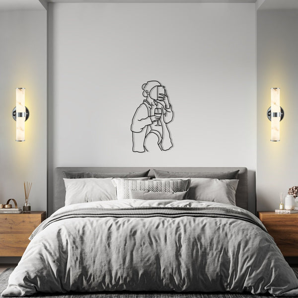 English Elm Resin Imitation Marble Texture Wall Light Set of 2 with Sleek Iron Frame, Minimalist Ambient Sconces for Hallways Bedrooms Bathrooms Chrome W1340P189552