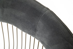 Homeroots Gray And Gold Velvet Steel Windsor Back Dining Arm Chair  Steel 487972