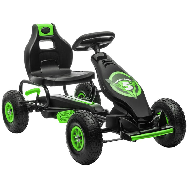 English Elm Aosom Youth Scooter Steel Frame Dual Caliper Brakes Inflatable Tire Kids Ride W2225P217461