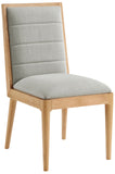 Bristol Grey Linen Textured Fabric Dining Chair 487Grey-C Meridian Furniture