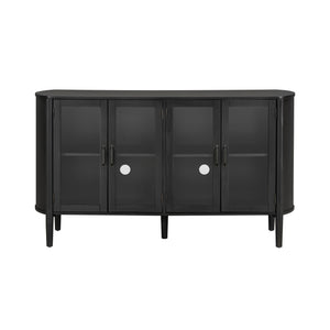 English Elm Christopher Knight Home® - Storage Cabinet: Stylish Black Entryway Console With 4 Doors - Large, Versatile & Durable Design N780P330603B