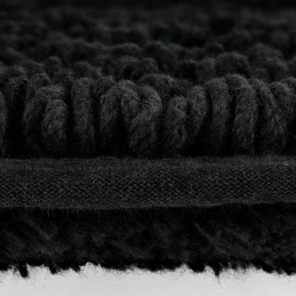English Elm 1 Heavyweight Cotton Tufted Bath Rug Reversible Spa Grade Absorbent Floor Mat Black B035P319569