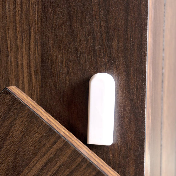 English Elm K&K Kitchen Island with Tilt-Out Trash Can, Drop Leaf Counter, Adjustable Shelf, Rolling Cart Walnut Brown WF326381AAZ