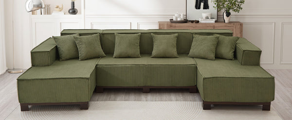 English Elm Swivel Barrel Accent Chair Chenille Tufted Round Club Seat for Living Room Lounge Green N719S002220F