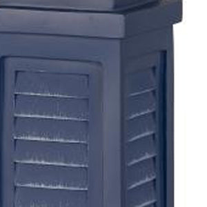 Homeroots Set Of Two 32" Blue Table Lamp With White Shade   488373