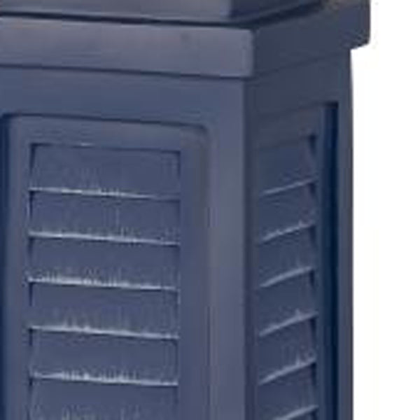 Homeroots Set Of Two 32" Blue Table Lamp With White Shade   488373