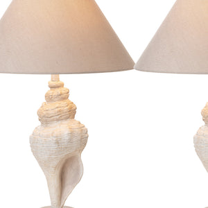 Homeroots Set Of Two 30" Beige And Brown Novelty Table Lamp Coastal With Tan Empire Shade   488375