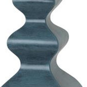 HomeRoots Set of Two 31" Distressed Teal Table Lamps with Soft White Shades - Vintage Charm for Any Room 488401