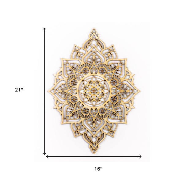 Homeroots Turquoise And Gold Solid Wood Geometric Shapes Wall Decor  Solid Wood 488411