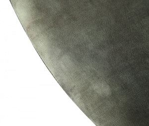 Homeroots 24" Green Velvet Solid Color Barrel Chair   488453