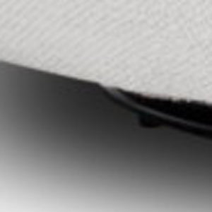 Homeroots 47" Off White 100% Polyester And Black Solid Color Swivel Barrel Chair   488456