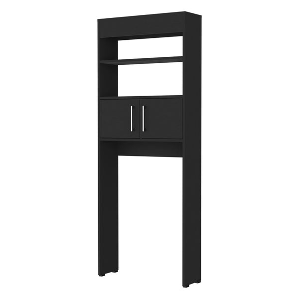 HomeRoots 25" Black Wood Freestanding Vanity - Modern Single Door Design with Soft-Close Hinges for Style & Space 488500