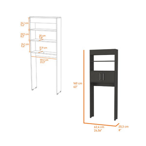 HomeRoots 25" Black Wood Freestanding Vanity - Modern Single Door Design with Soft-Close Hinges for Style & Space 488500