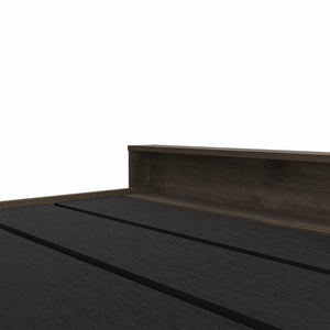 Homeroots Dark Brown Wood Full Bed Frame  Manufactured Wood 488519