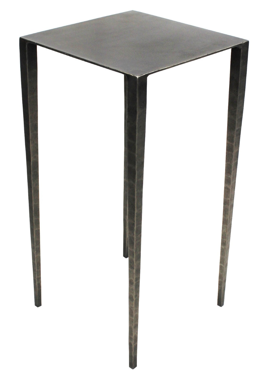 HomeRoots 24" Modern Nickel Iron Square End Table - Stylish Accent for Small Spaces, Versatile & Durable Design 488528