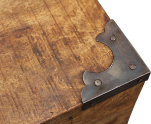 Homeroots 20" Natural Brown Solid Wood Square End Table   488537