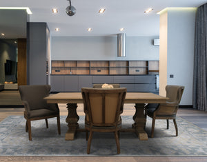 Homeroots 25" Gray Linen And Natural Solid Color Arm Chair   488576