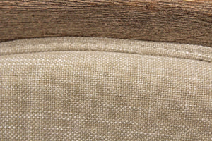 HomeRoots 26" Ivory Linen Arm Chair - Modern Comfort with Durable Construction for Stylish Living Spaces 488578