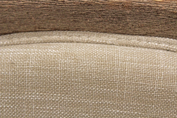 HomeRoots 26" Ivory Linen Arm Chair - Modern Comfort with Durable Construction for Stylish Living Spaces 488578