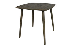 HomeRoots 36" Rustic Square Solid Wood Dining Table with Distressed Finish – Seats 4, Timeless Charm & Durability 488592