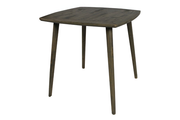 HomeRoots 36" Rustic Square Solid Wood Dining Table with Distressed Finish – Seats 4, Timeless Charm & Durability 488592